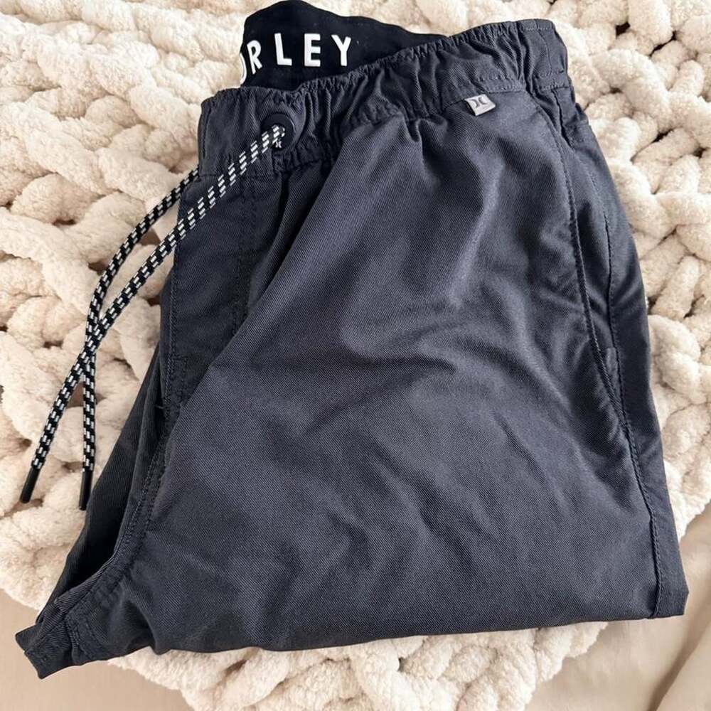 Hurley Men's Black Lightweight Athletic Jogger Pants Size Large - Picture 2 of 8